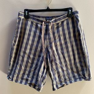 Patagonia Organic Cotton Plaid Shorts Size 32